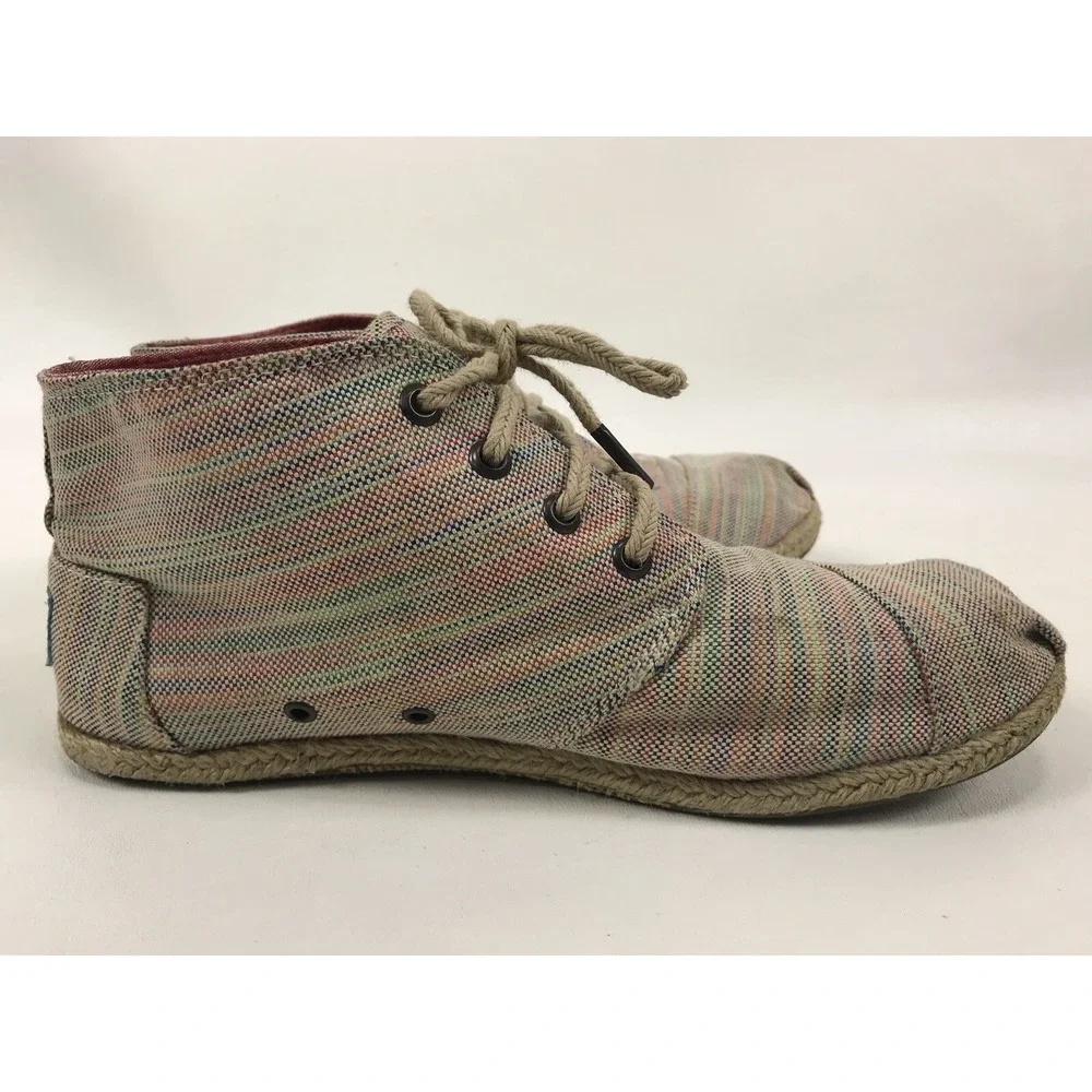 Toms booties canvas